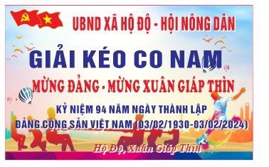 Xã Hộ Độ sôi nổi các hoạt động Thể dục thể thao mừng Đảng, mừng Xuân Giáp Thìn năm 2024